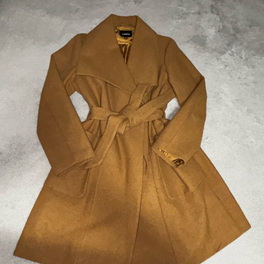 Express Women's Tan Trench Coat